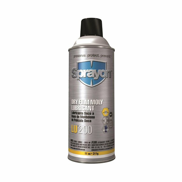 Krylon Sprayon Dry Moly Lube, Size: 16 oz, Net Wt: 11 oz SC0200000